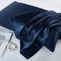 Looth mulberry silk pillowcase in Navy Blue
