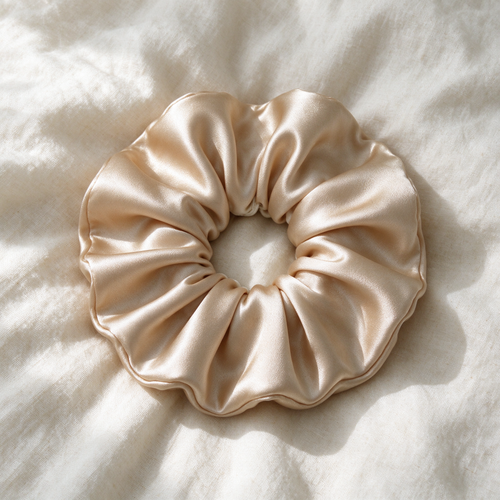Looth champagne mulberry silk scrunchie
